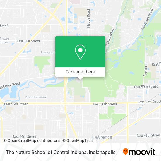 Mapa de The Nature School of Central Indiana