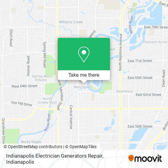 Indianapolis Electrician Generators Repair map