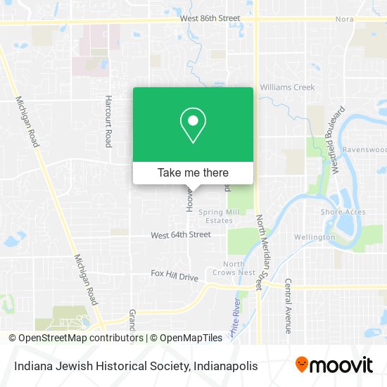 Indiana Jewish Historical Society map