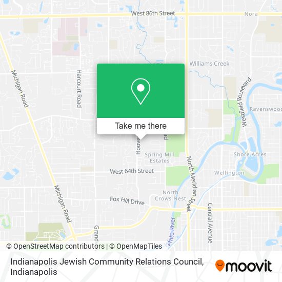 Mapa de Indianapolis Jewish Community Relations Council