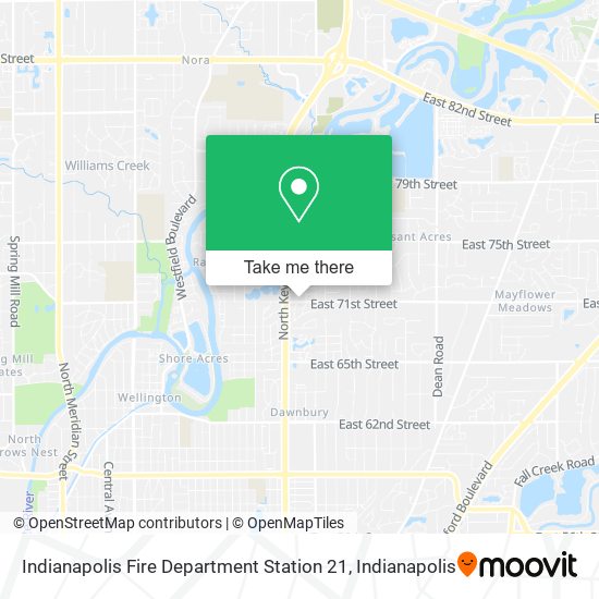 Indianapolis Fire Department Station 21 map