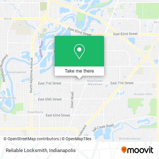 Mapa de Reliable Locksmith
