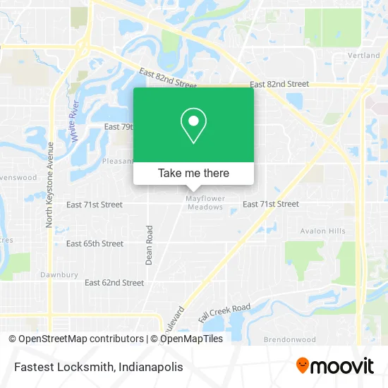 Fastest Locksmith map