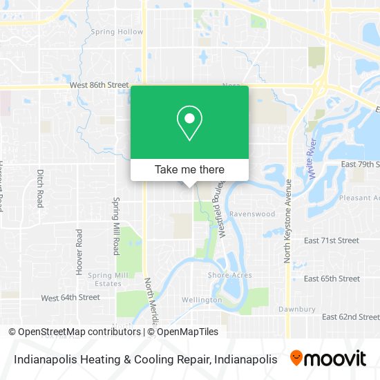 Indianapolis Heating & Cooling Repair map