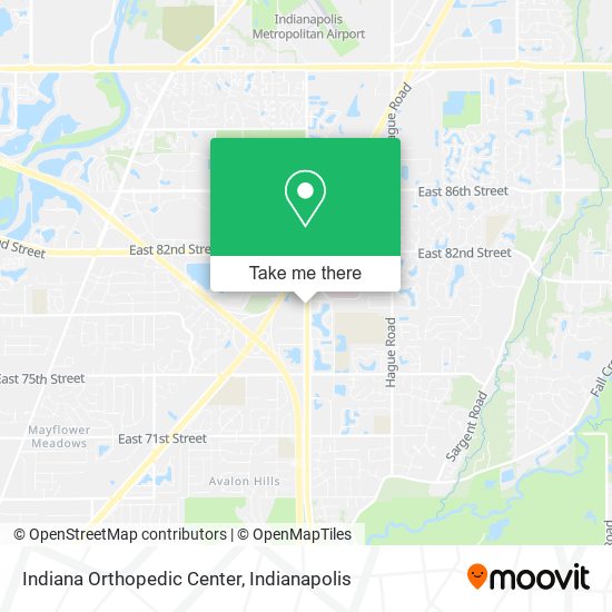 Indiana Orthopedic Center map