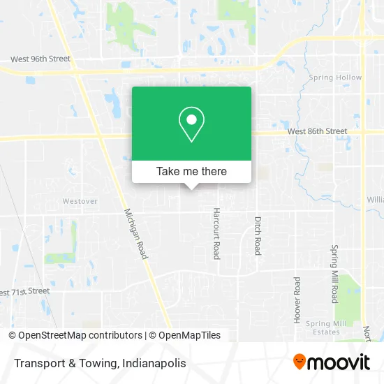 Transport & Towing map