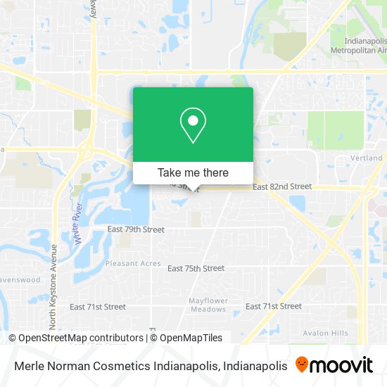 Mapa de Merle Norman Cosmetics Indianapolis