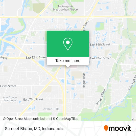 Mapa de Sumeet Bhatia, MD