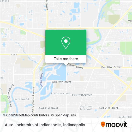 Mapa de Auto Locksmith of Indianapolis