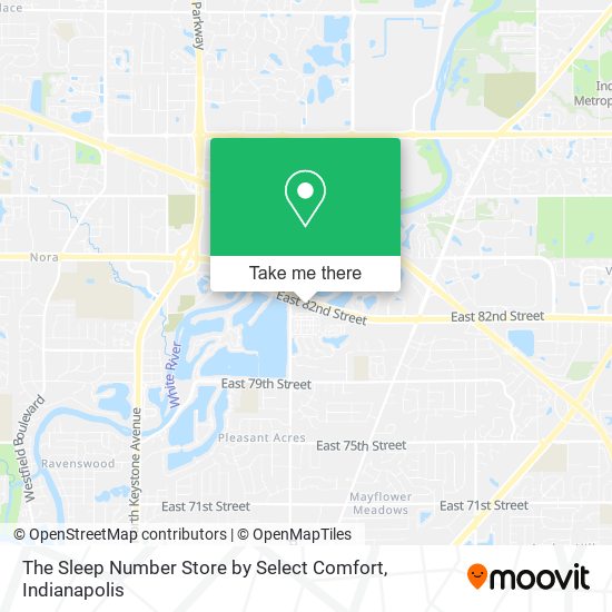 The Sleep Number Store by Select Comfort map