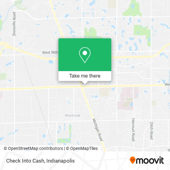 Check Into Cash map