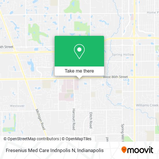 Fresenius Med Care Indnpolis N map