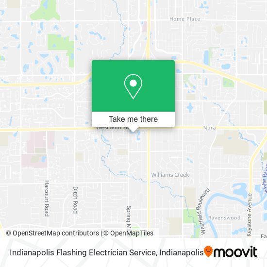 Indianapolis Flashing Electrician Service map