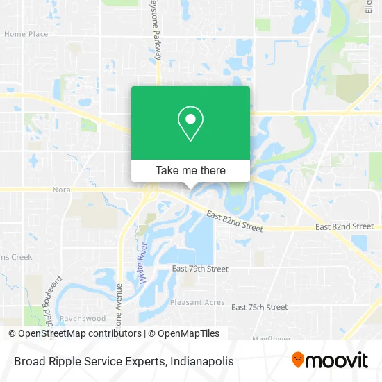Broad Ripple Service Experts map