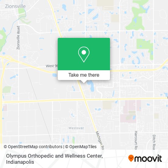 Olympus Orthopedic and Wellness Center map