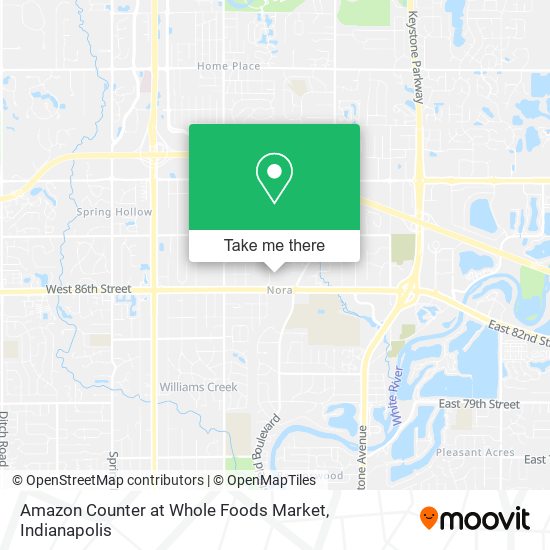 Amazon Counter at Whole Foods Market map
