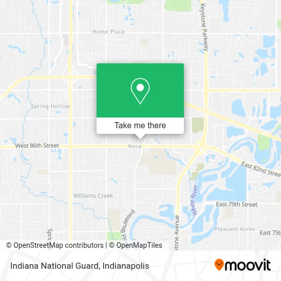 Indiana National Guard map