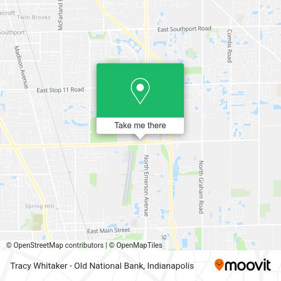 Mapa de Tracy Whitaker - Old National Bank