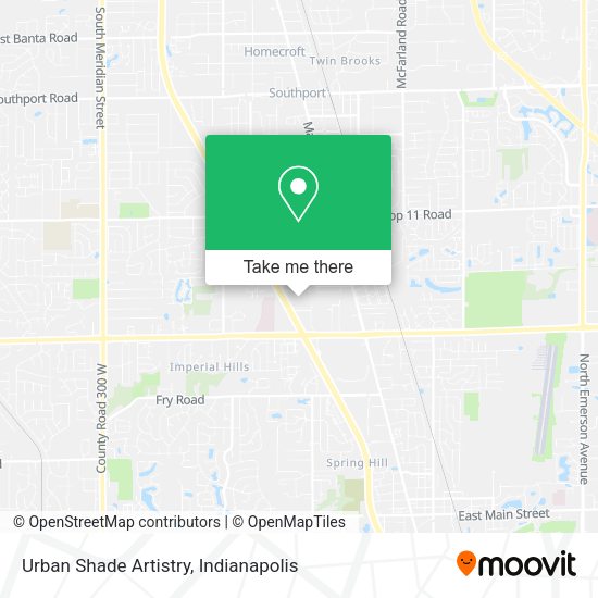 Urban Shade Artistry map