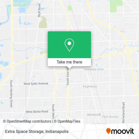 Extra Space Storage map