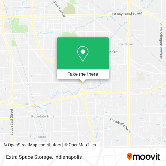 Extra Space Storage map