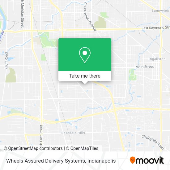 Mapa de Wheels Assured Delivery Systems