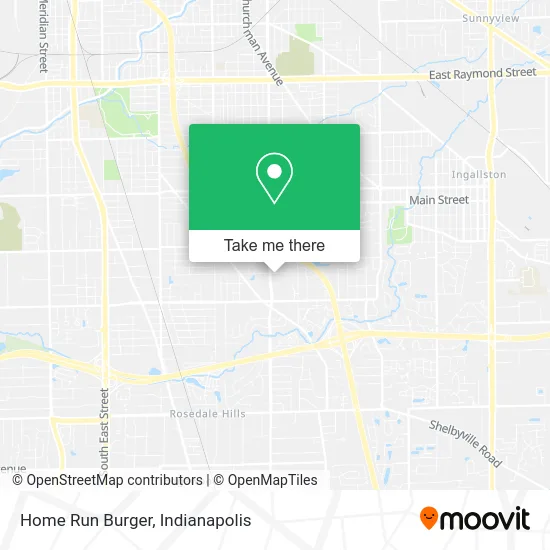 Mapa de Home Run Burger
