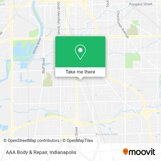 AAA Body & Repair map