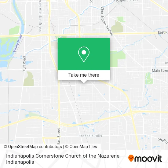 Indianapolis Cornerstone Church of the Nazarene map
