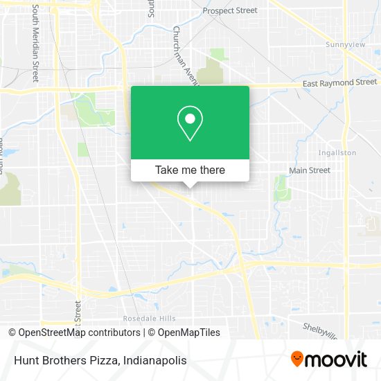 Mapa de Hunt Brothers Pizza