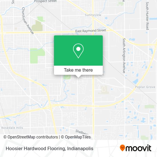 Hoosier Hardwood Flooring map