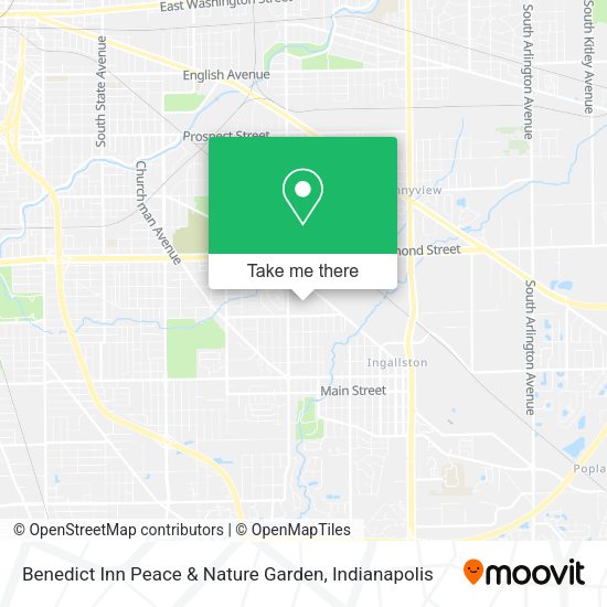 Mapa de Benedict Inn Peace & Nature Garden