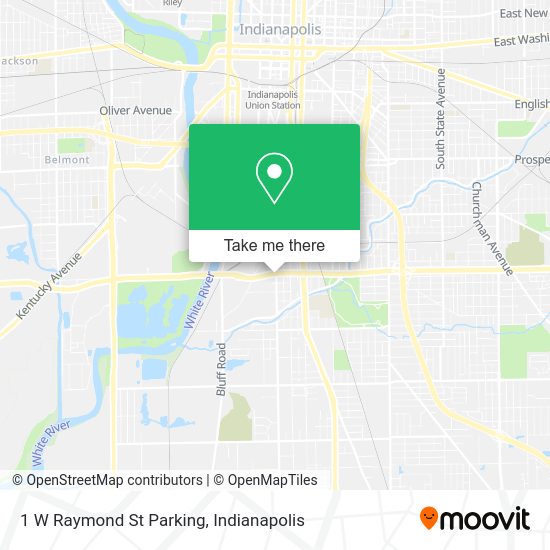 1 W Raymond St Parking map
