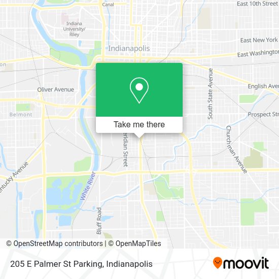 205 E Palmer St Parking map