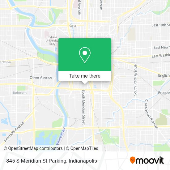 Mapa de 845 S Meridian St Parking