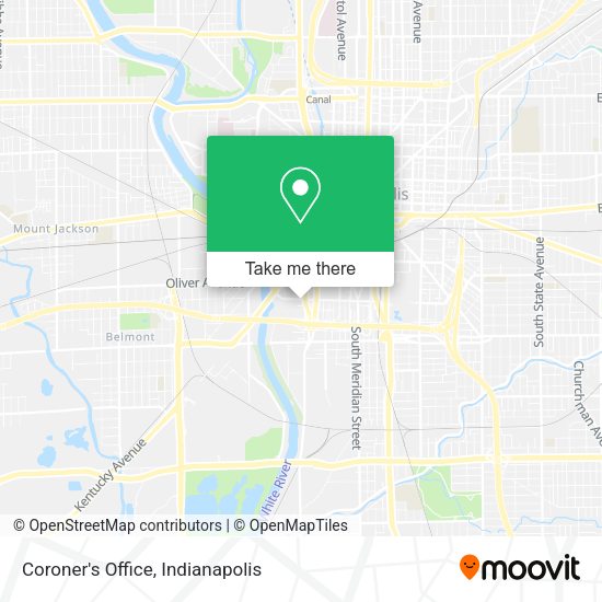 Coroner's Office map