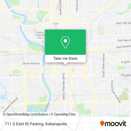 Mapa de 711 S East St Parking