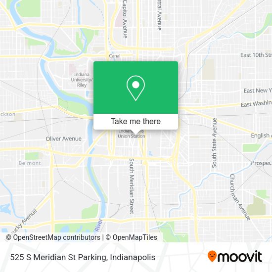 525 S Meridian St Parking map