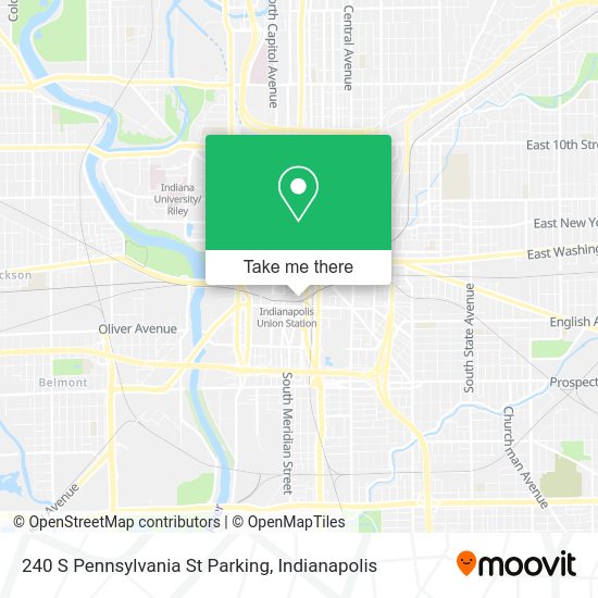 Mapa de 240 S Pennsylvania St Parking