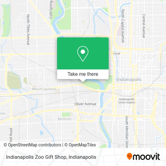 Indianapolis Zoo Gift Shop map