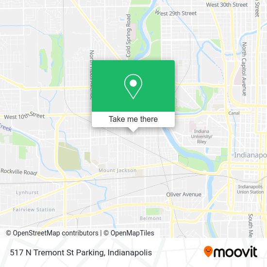 Mapa de 517 N Tremont St Parking