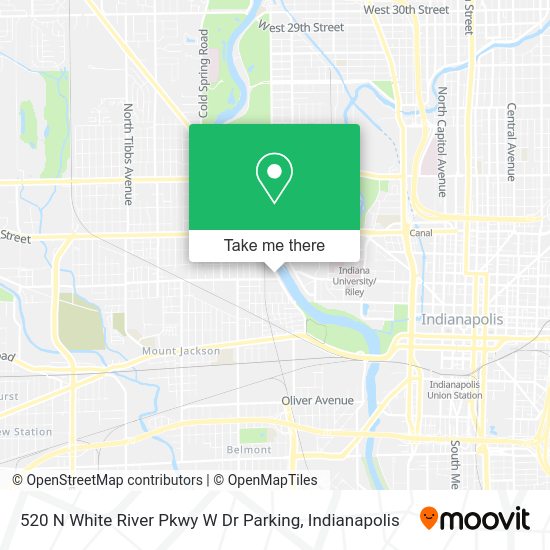 520 N White River Pkwy W Dr Parking map