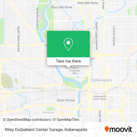 Mapa de Riley Outpatient Center Garage