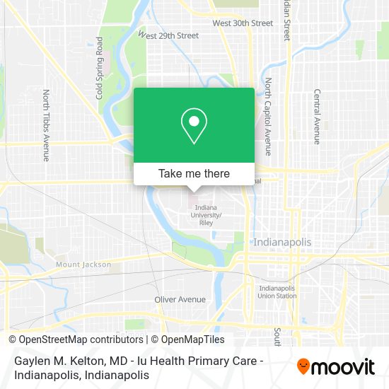Gaylen M. Kelton, MD - Iu Health Primary Care - Indianapolis map