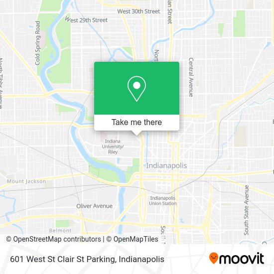 601 West St Clair St Parking map