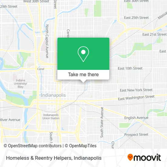 Homeless & Reentry Helpers map