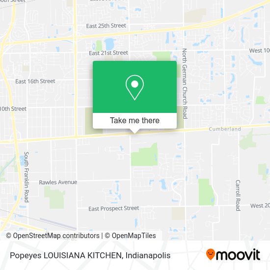 Mapa de Popeyes LOUISIANA KITCHEN