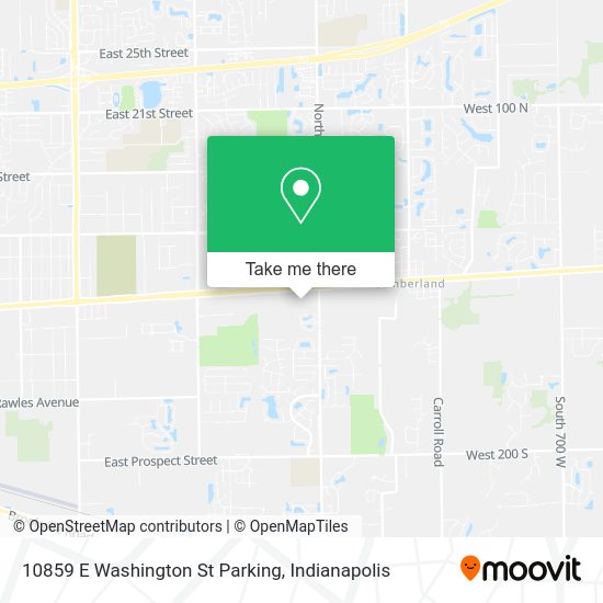 10859 E Washington St Parking map