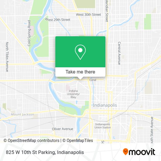 825 W 10th St Parking map