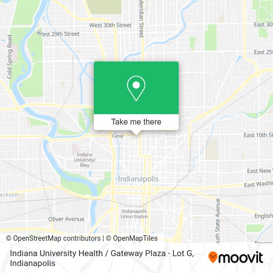 Mapa de Indiana University Health / Gateway Plaza - Lot G